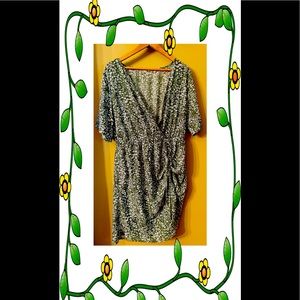 Shein- Green summer dress with white flowers